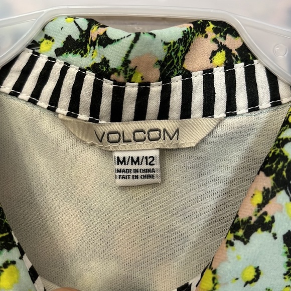 Volcom womans Floral Printed Dress Sleeveless Collared size M/12 - Picture 6 of 12
